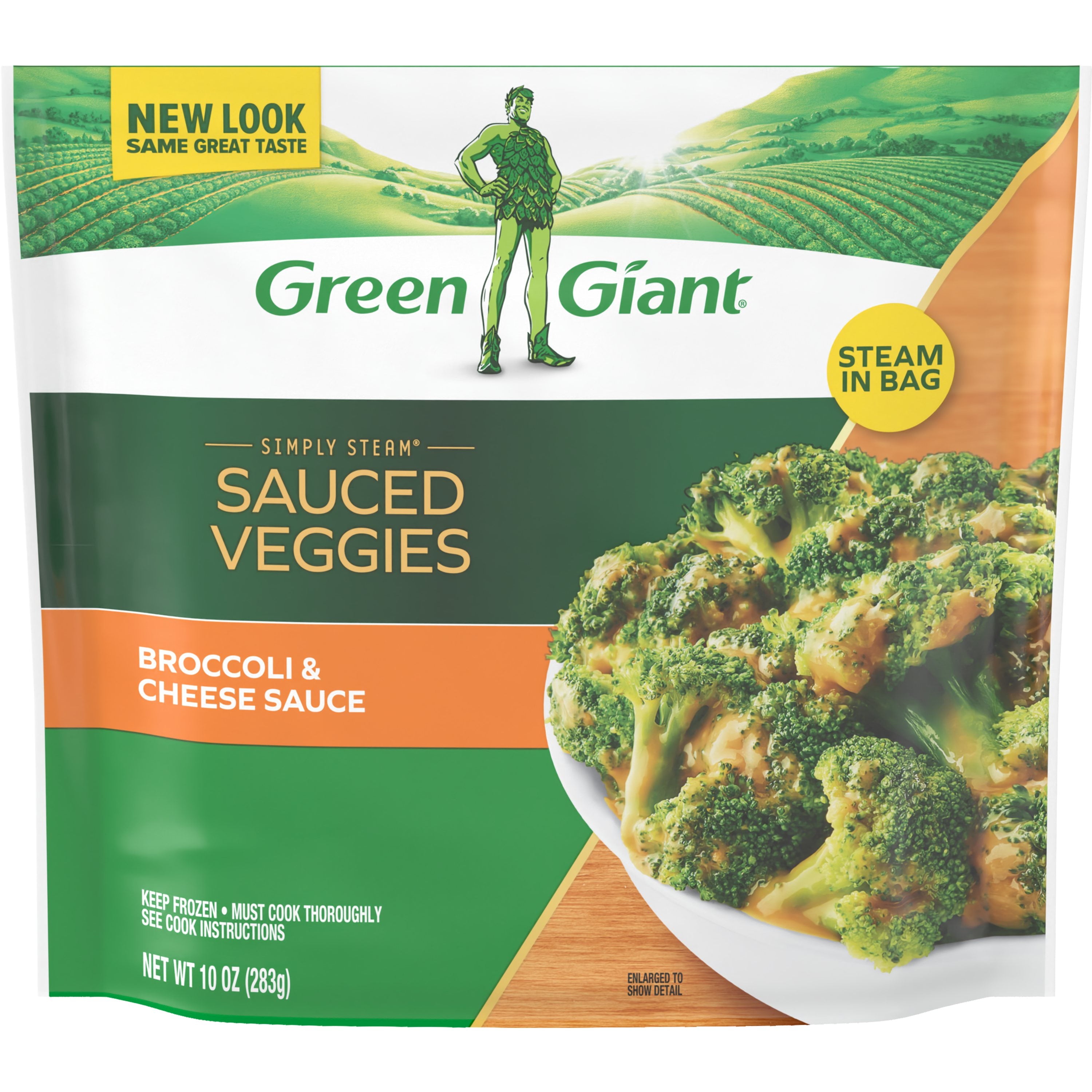 Green Giant Simply Steam Broccoli & Cheese Sauce Frozen Vegetables 10 Oz