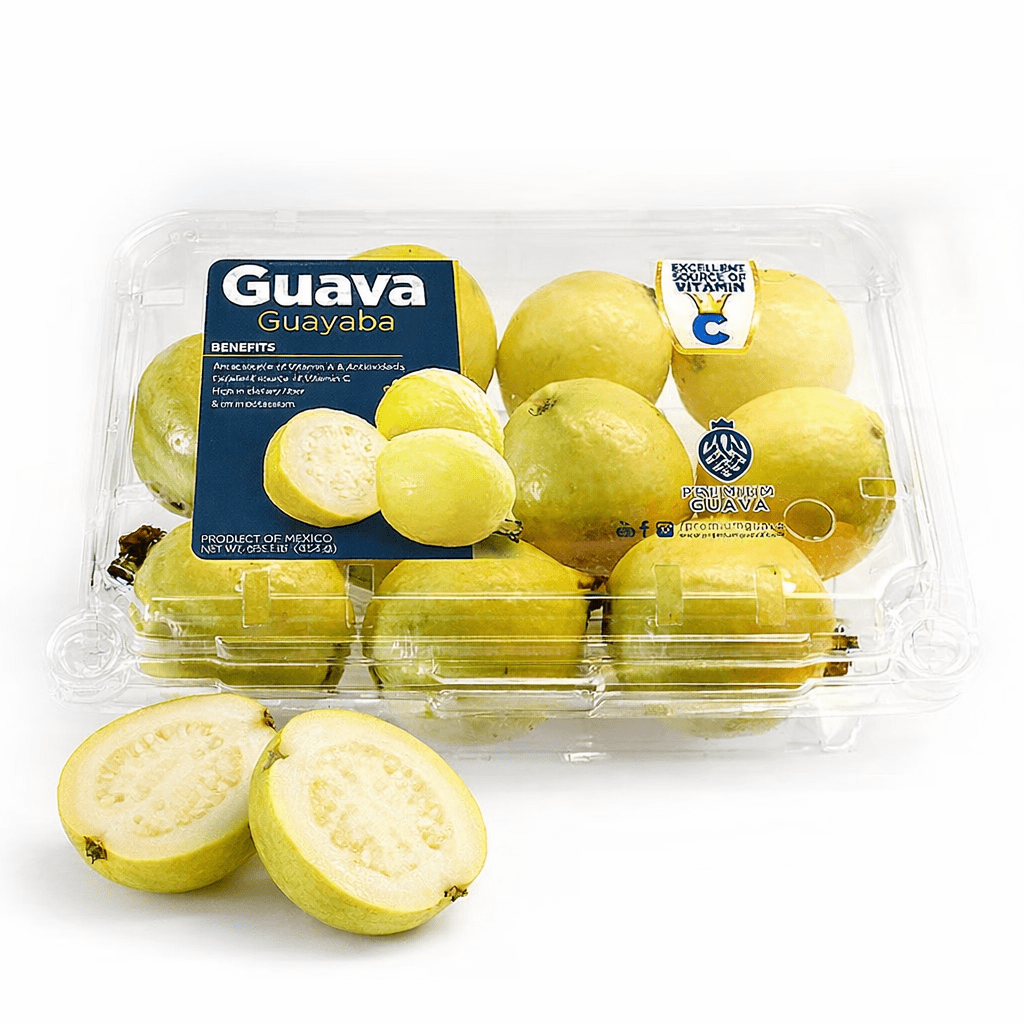 Fresh Guava 1 Lb Clamshell