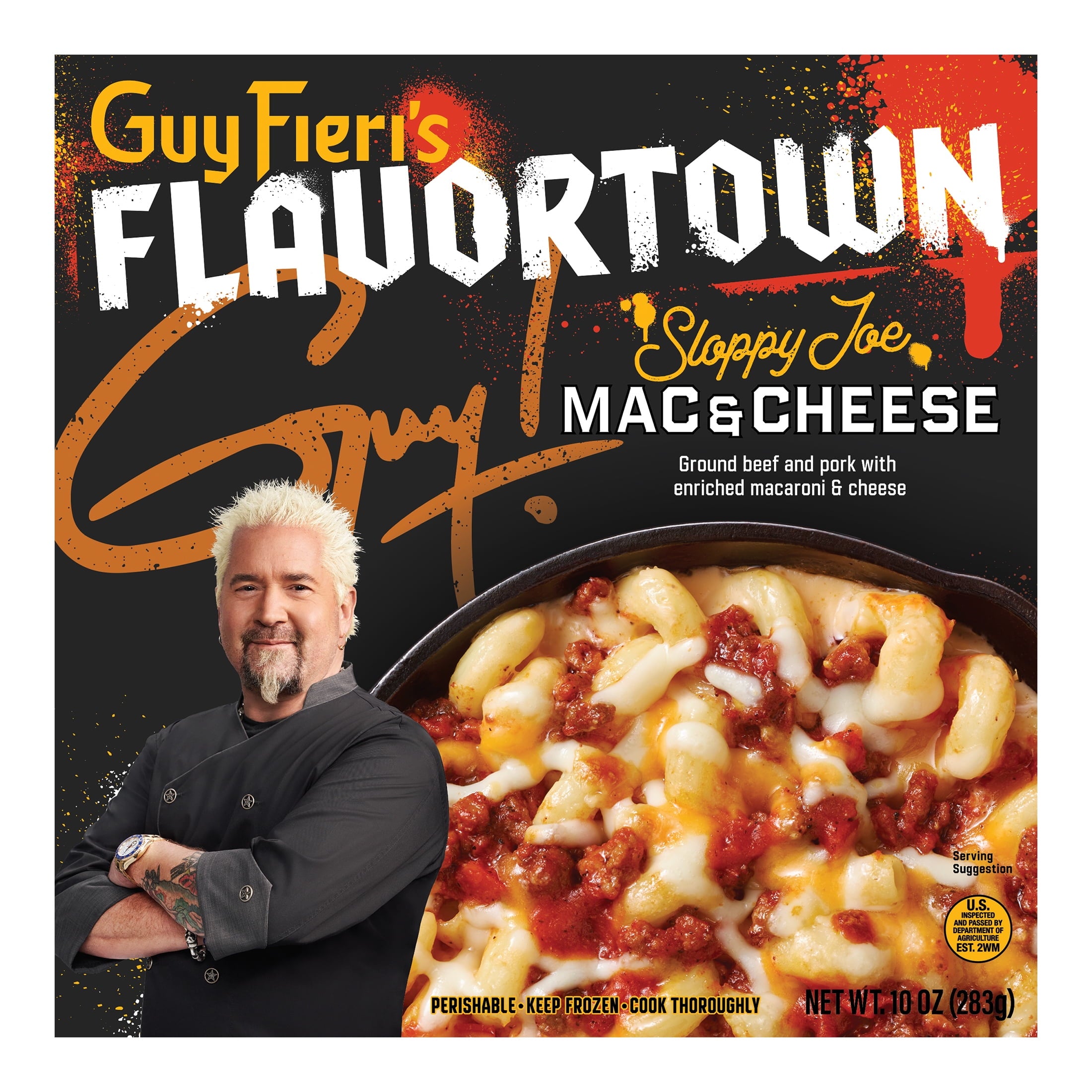 Guy Fieri's Flavortown Sloppy Joe Mac & Cheese Frozen Meal 10 Oz