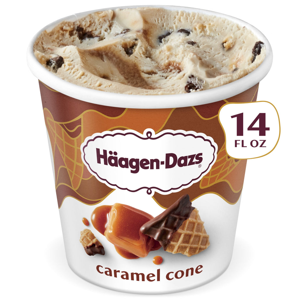 Häagen-Dazs Caramel Cone Ice Cream 14 Oz