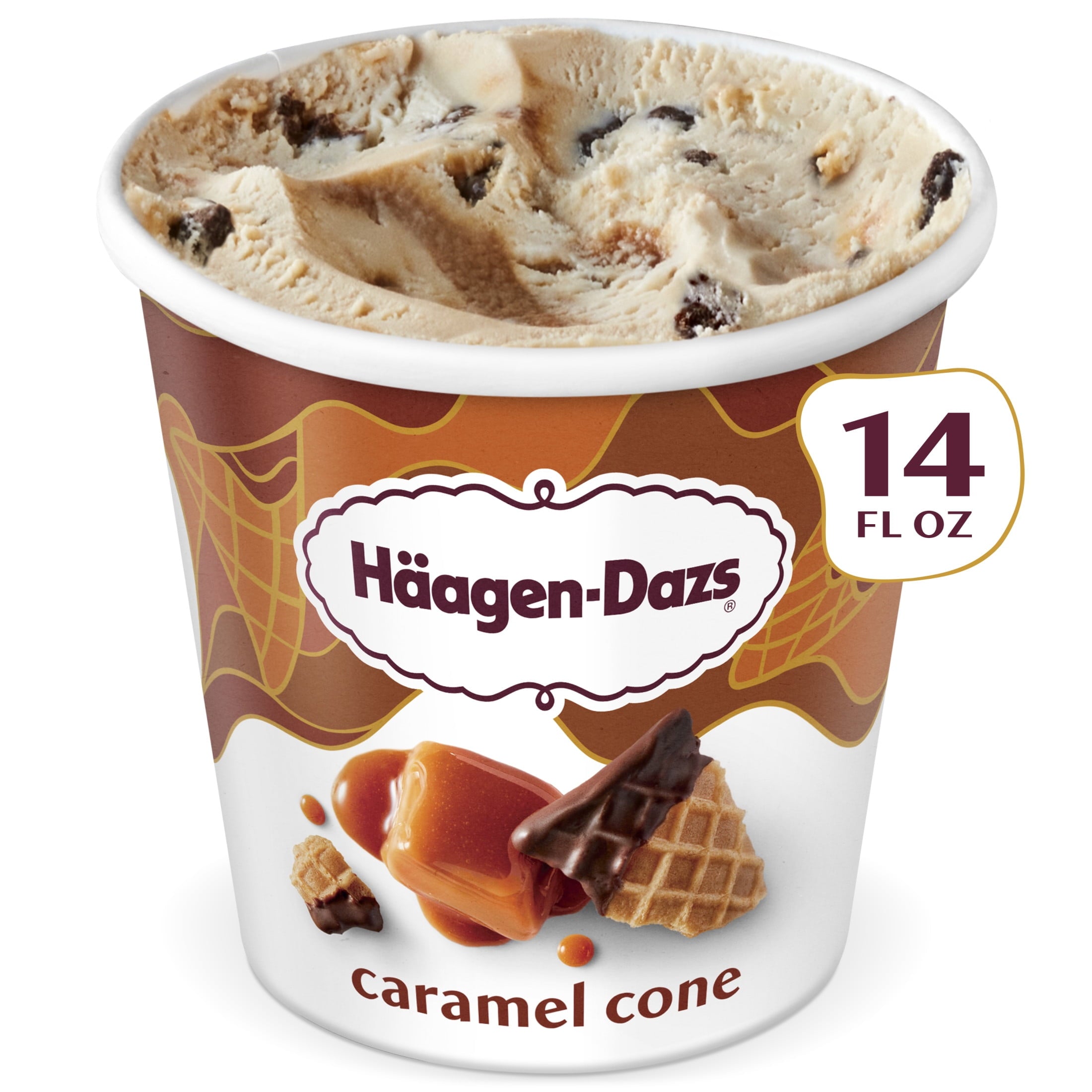 Häagen-Dazs Caramel Cone Ice Cream 14 Oz