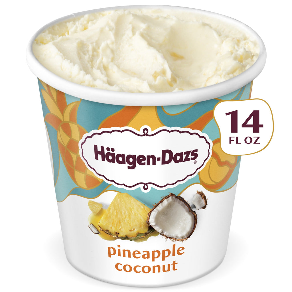 Häagen-Dazs Pineapple Coconut Ice Cream 14 Fl Oz