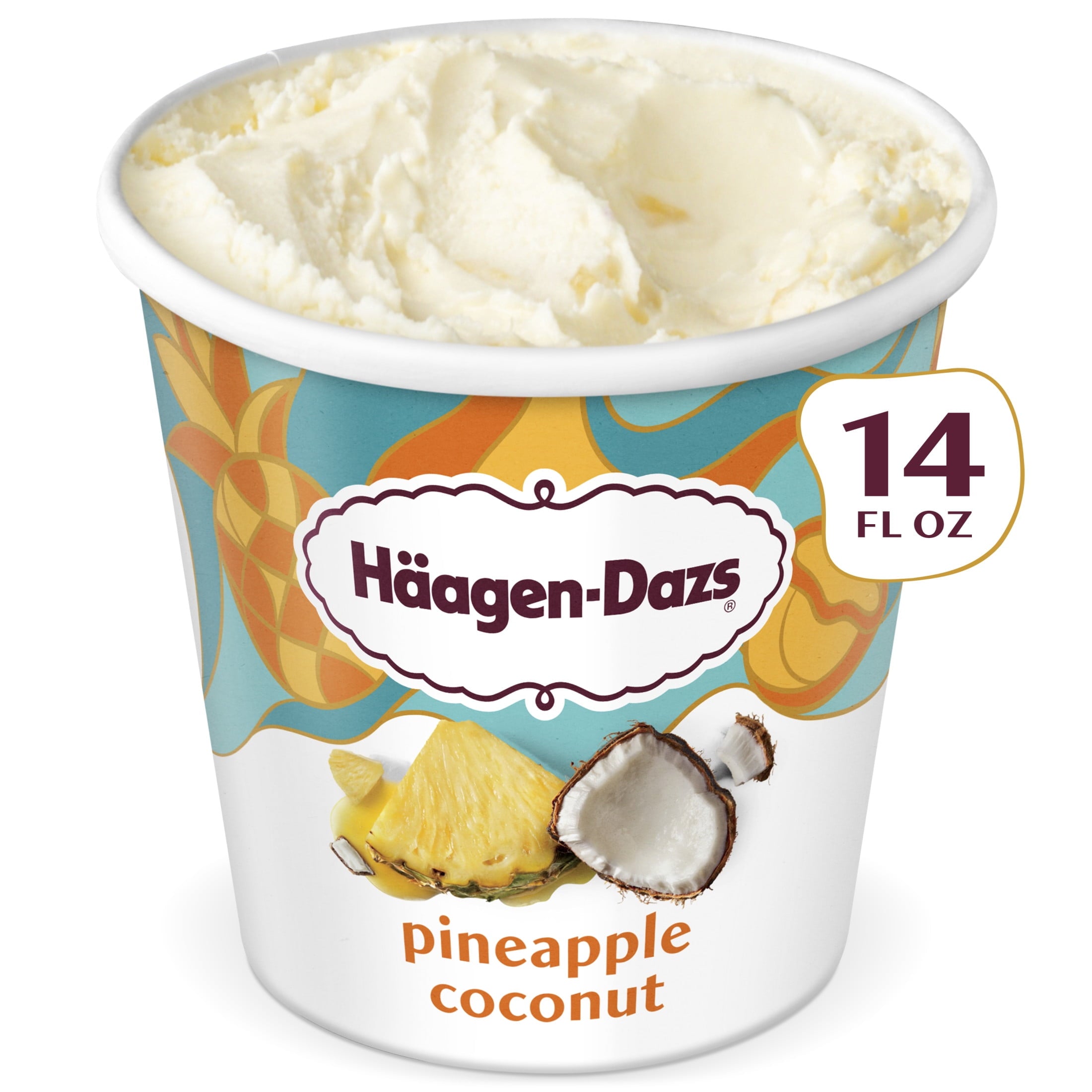 Häagen-Dazs Pineapple Coconut Ice Cream 14 Fl Oz