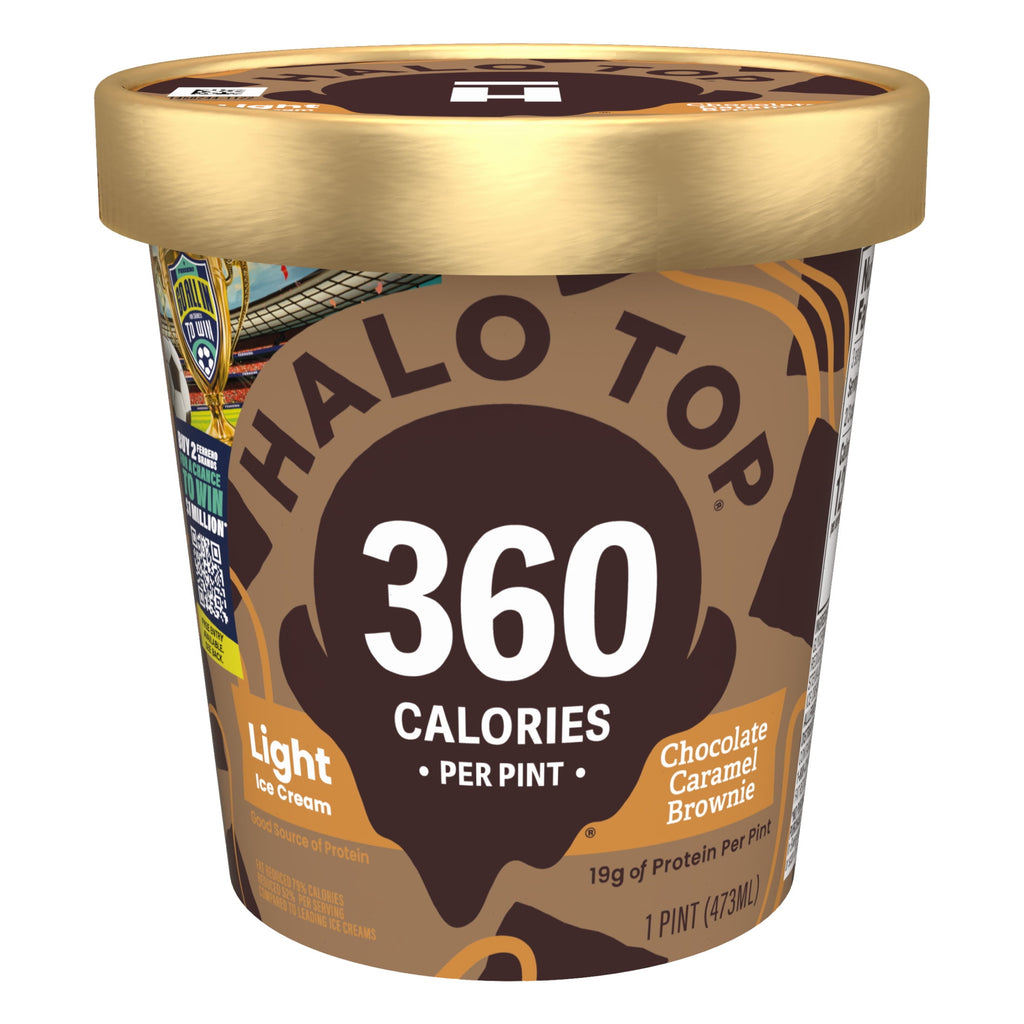Halo Top Chocolate Caramel Brownie Light Ice Cream 16 Fl Oz