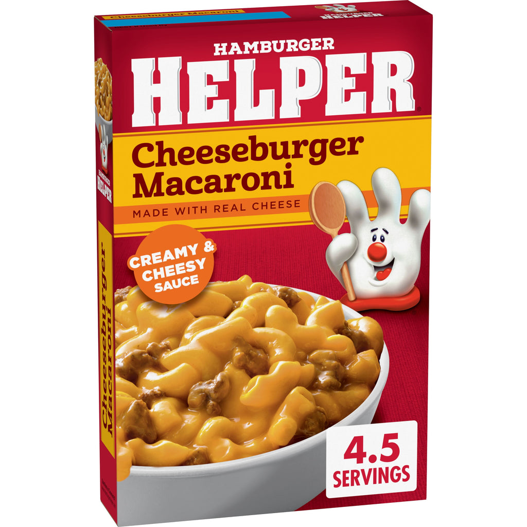 Hamburger Helper Cheeseburger Macaroni Pasta Meal 6.6 Oz