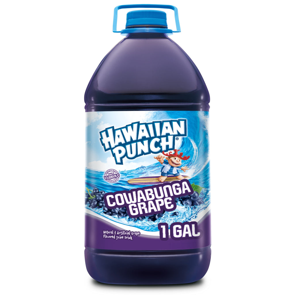 Hawaiian Punch Cowabunga Grape Juice Drink 1 gal Bottle