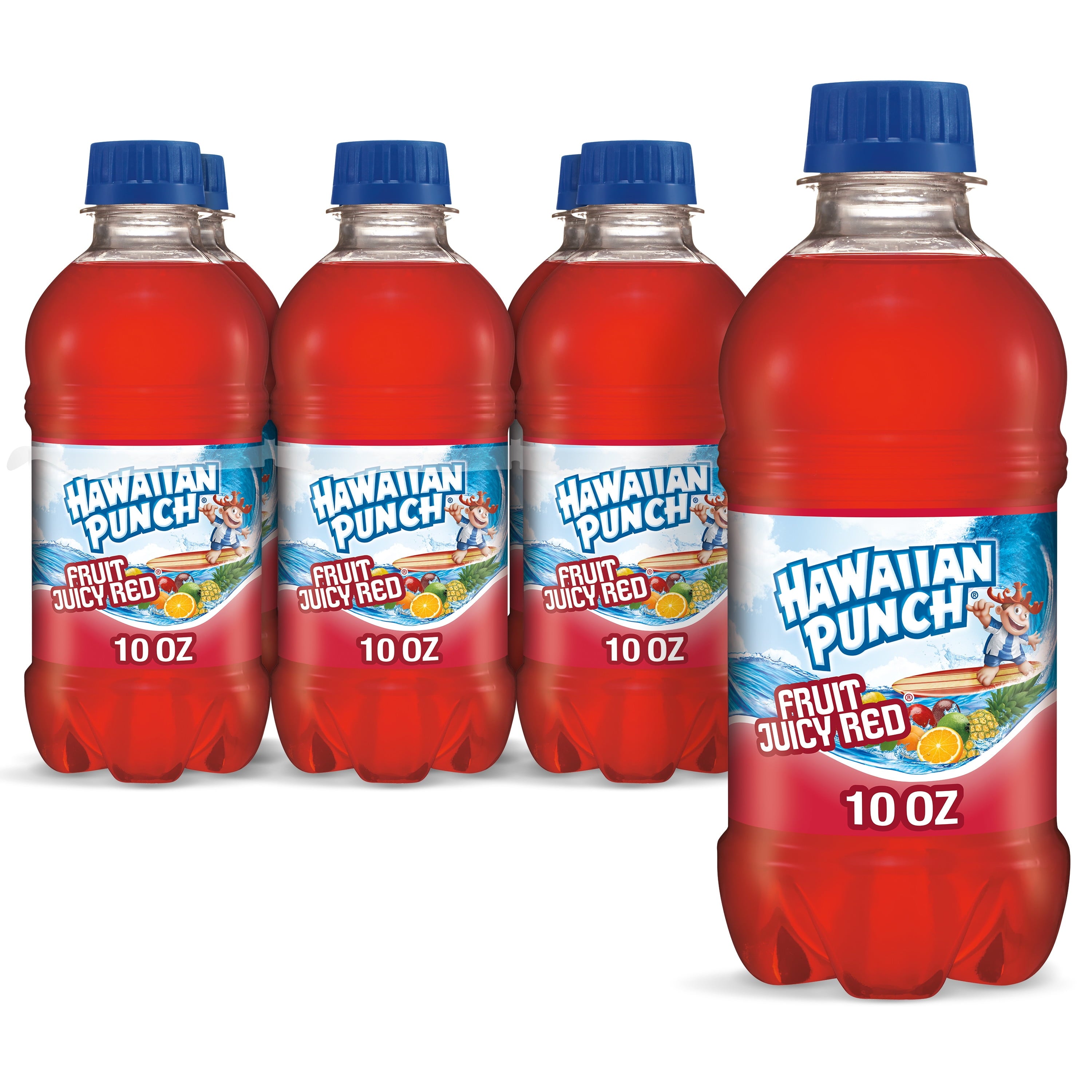 Hawaiian Punch Fruit Juicy Red Juice Drink 10 fl oz 6 Pack