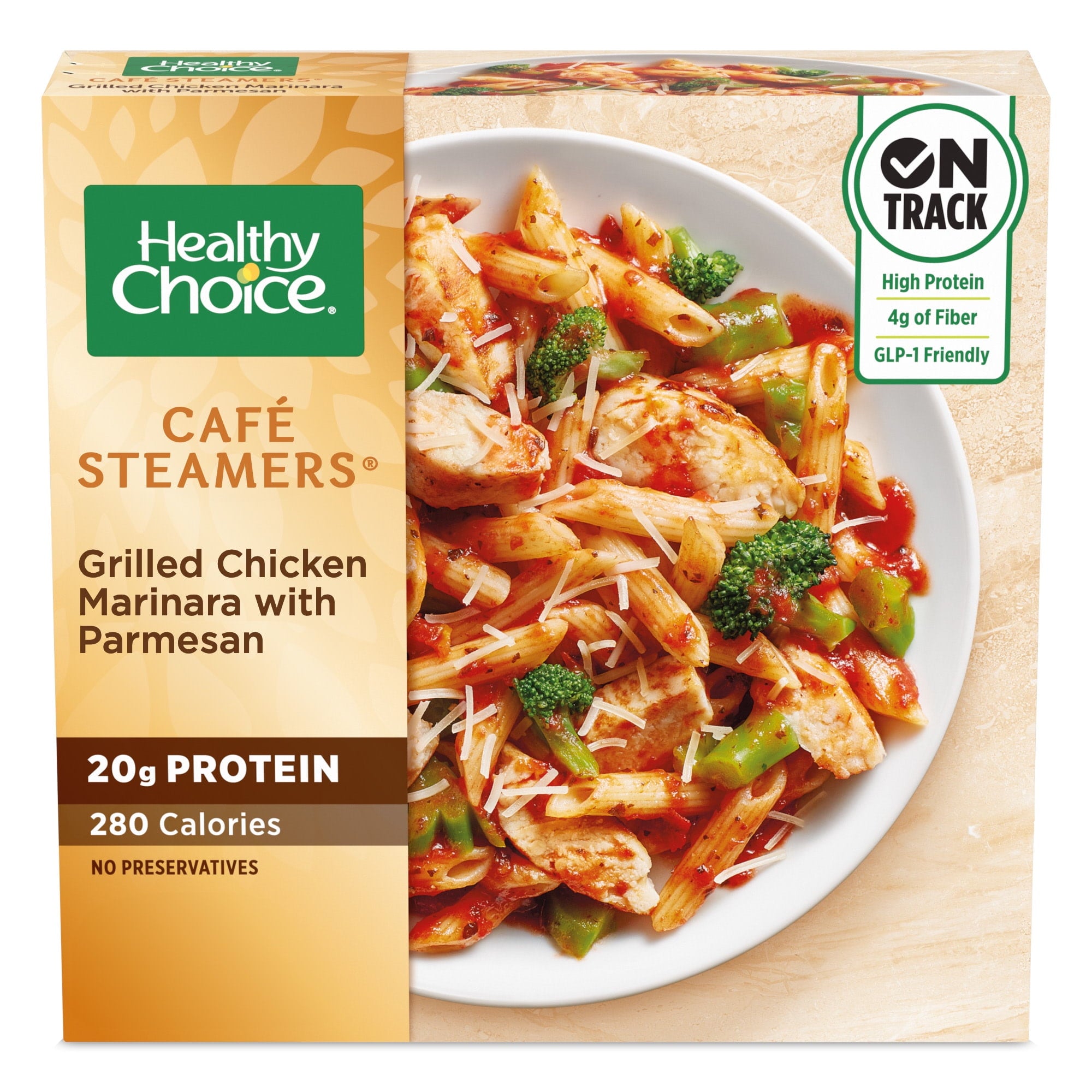 Healthy Choice Cafe Steamers Grilled Chicken Marinara With Parmesan Frozen Meal 9.5 Oz
