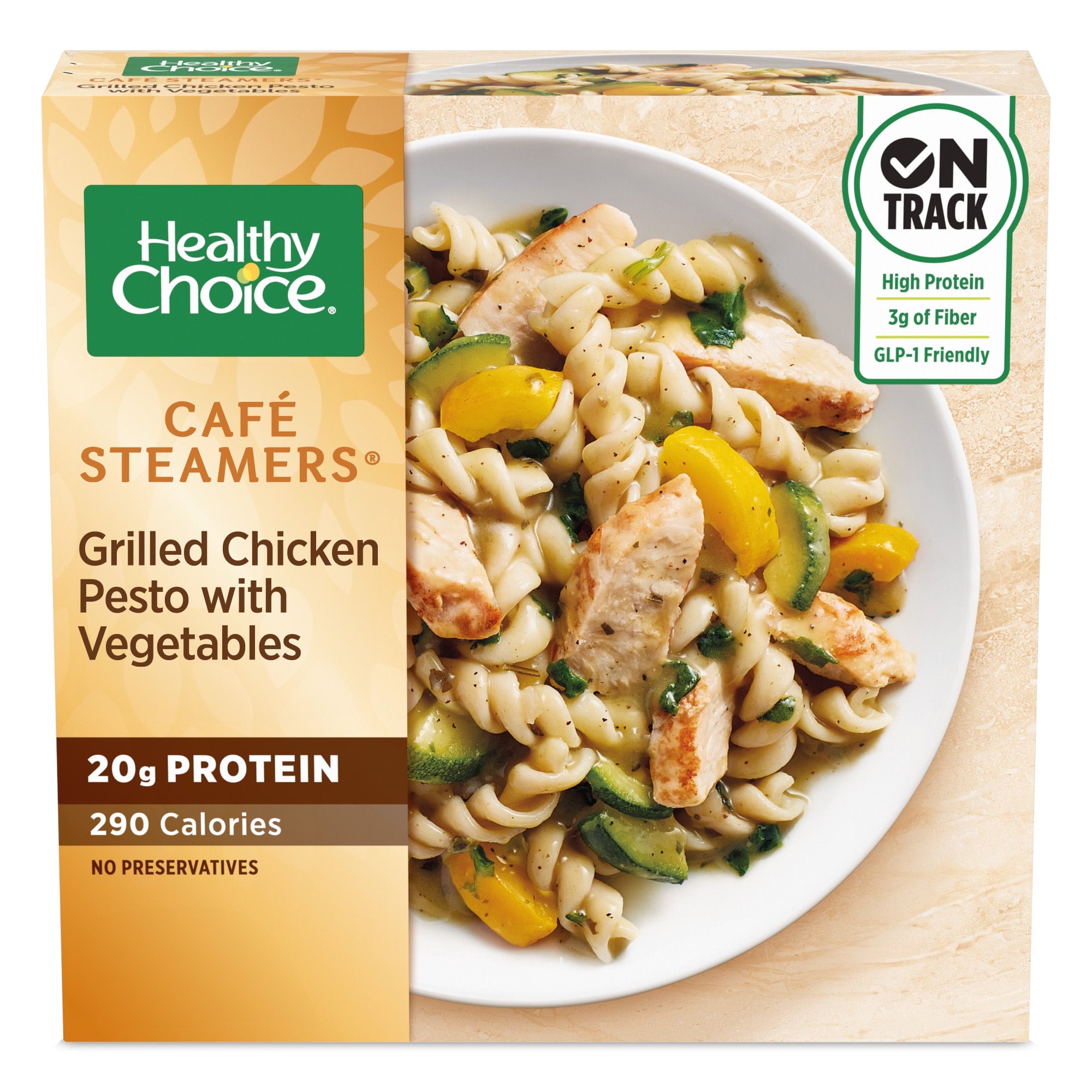 Healthy Choice Cafe Steamers Grilled Chicken Pesto With Vegetables Frozen Meal 9.9 Oz