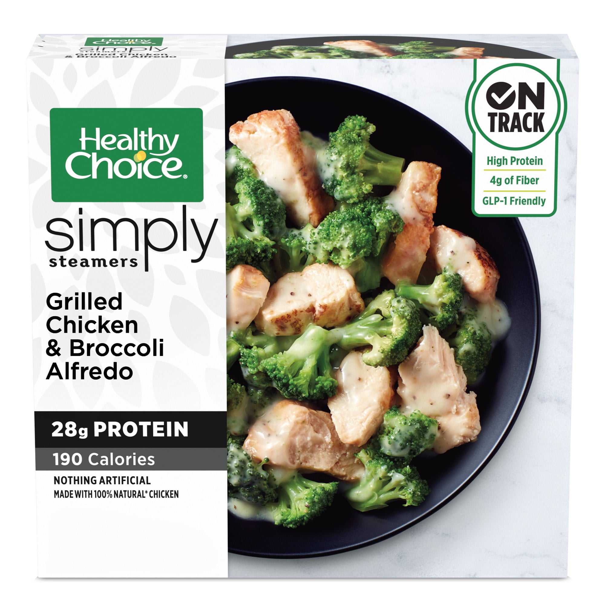 Healthy Choice Simply Steamers Grilled Chicken & Broccoli Alfredo Frozen Meal 9.15 Oz