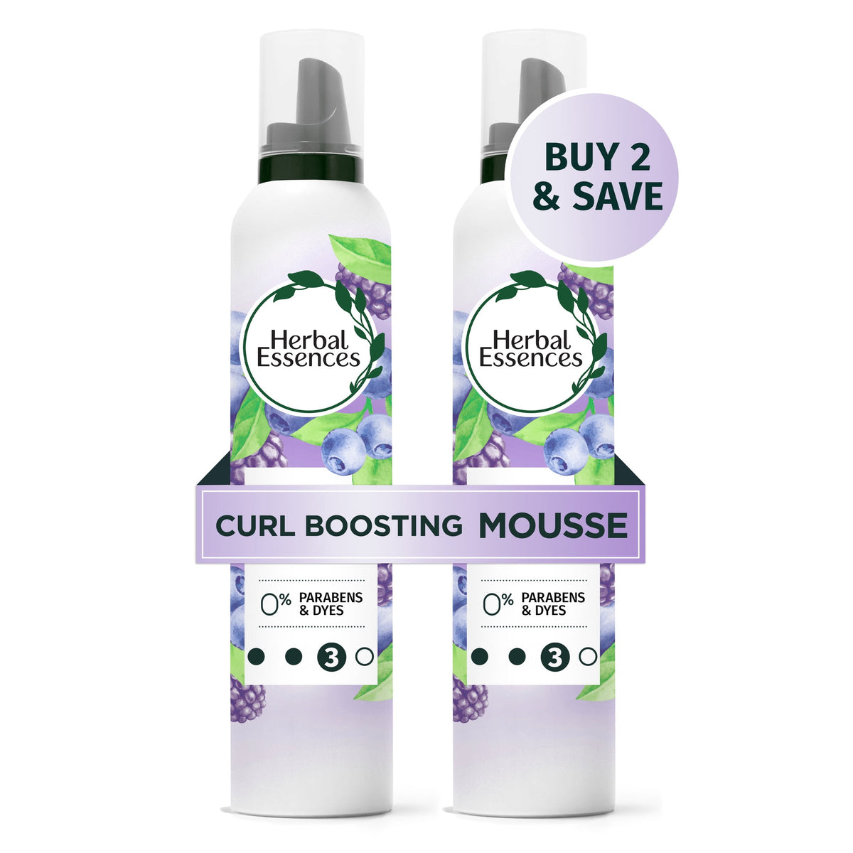 Herbal Essences Curl Boosting Mousse 24-Hour Hold 6.8 fl oz