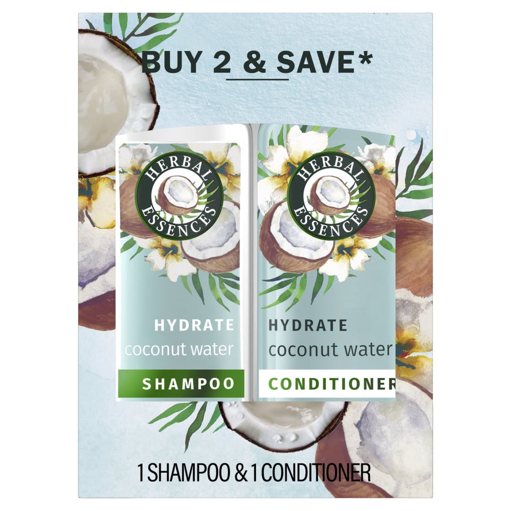 Herbal Essences Coconut Water and Jasmine Moisturizing Shampoo and Conditioner Set 27 fl oz