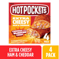Hot Pockets Ham And Cheddar Extra Cheesy Frozen Sandwich 4 Pack 17 Oz