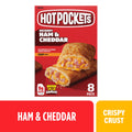 Hot Pockets Hickory Ham and Cheddar Frozen Sandwich Snacks 36 Oz 8 Count