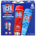 ICEE Cherry & Blue Raspberry Freeze Tubes 6 Count 18 Fl Oz
