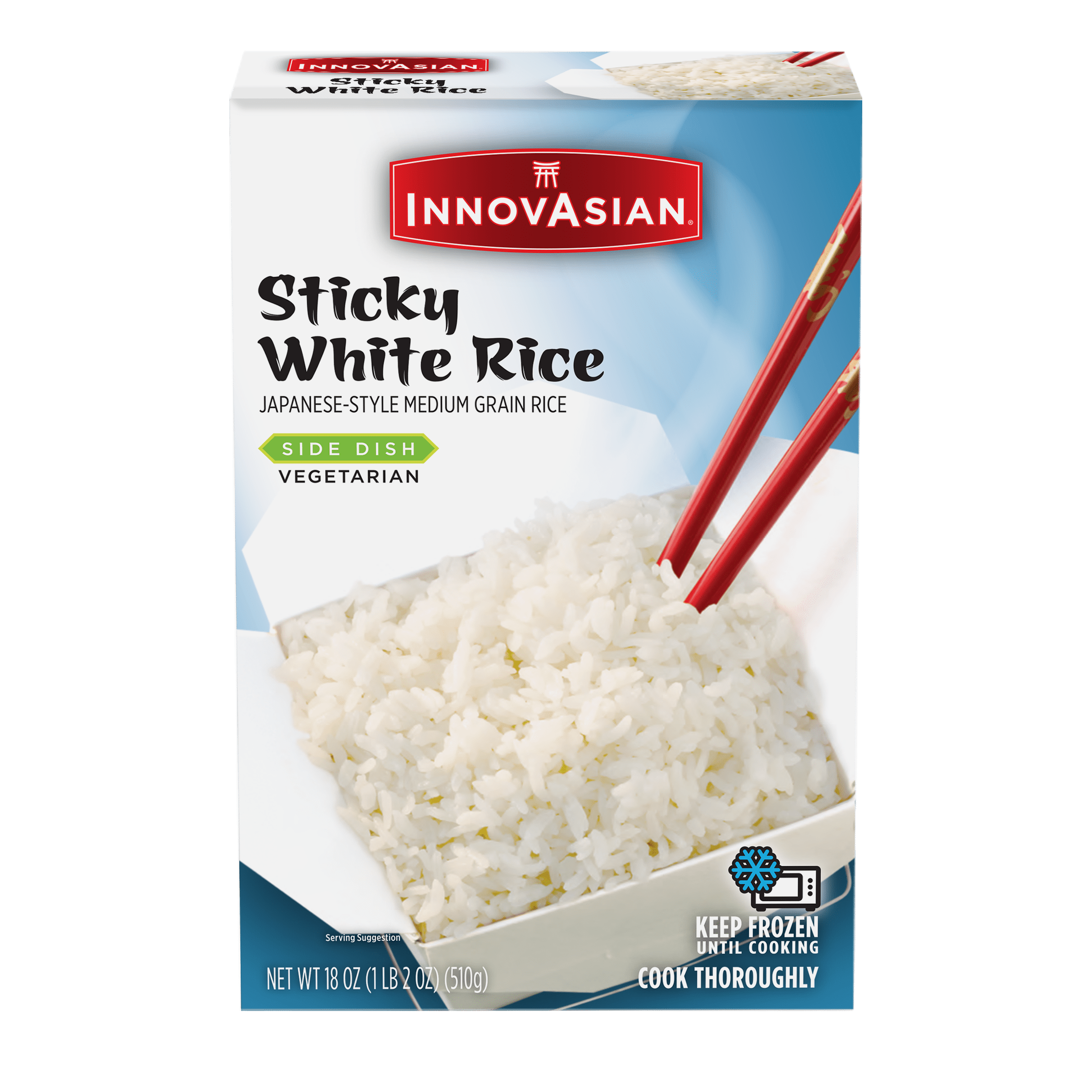 InnovAsian Cuisine Sticky White Rice Frozen Side Dish 18 Oz