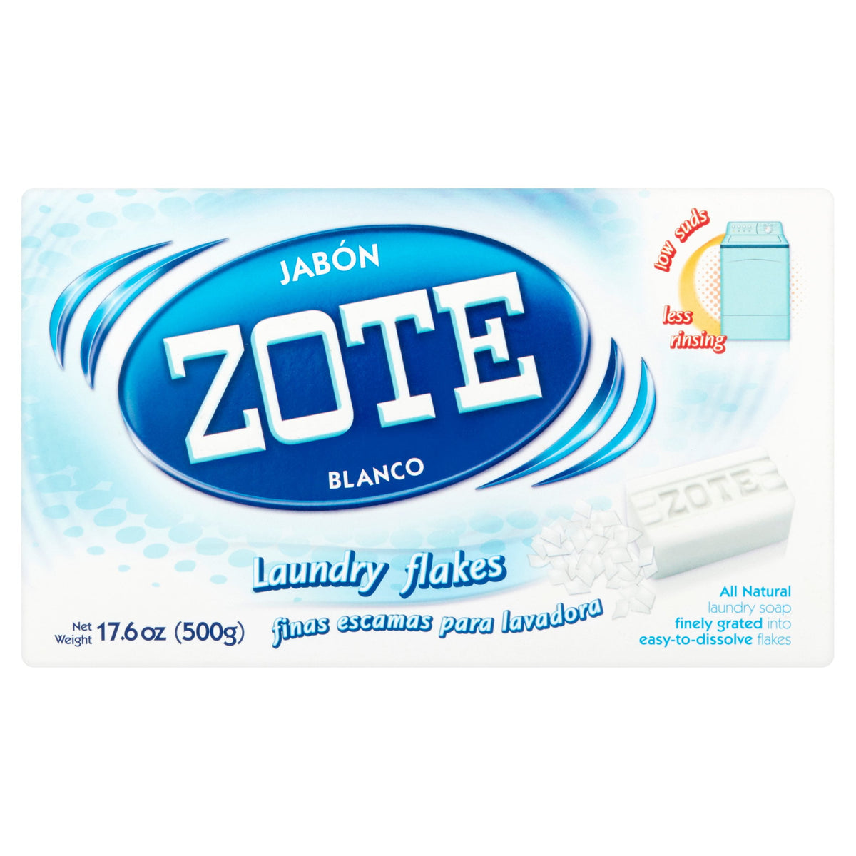 Zote Blanco Laundry Flakes Gentle Cleanser Sodium Tallowate 17.6 oz