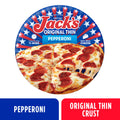 Jack's Thin Crust Pepperoni Frozen Pizza 14.3 Oz