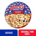 Jack's Frozen Sausage & Cheese Thin Crust Pizza 14.9 Oz
