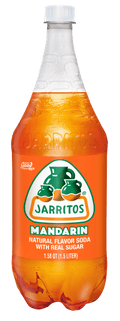 Jarritos Mandarin Soda Pop Bottle 1.58 qt