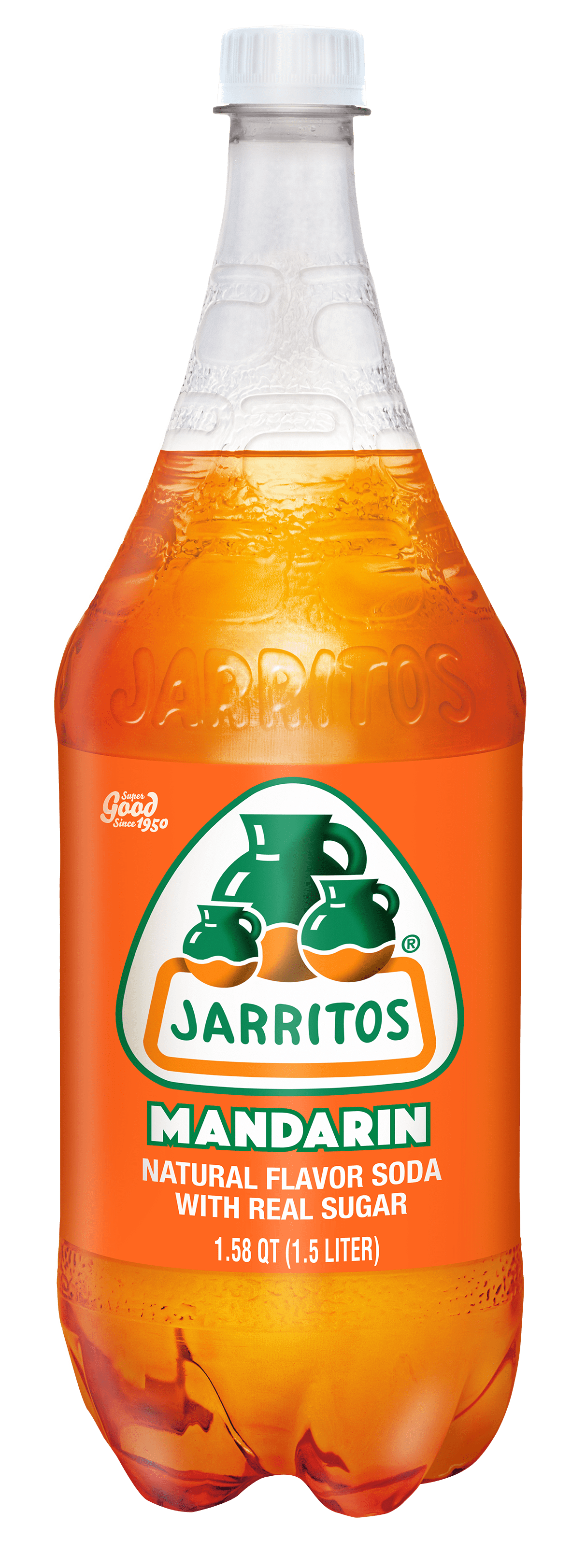 Jarritos Mandarin Soda Pop Bottle 1.58 qt