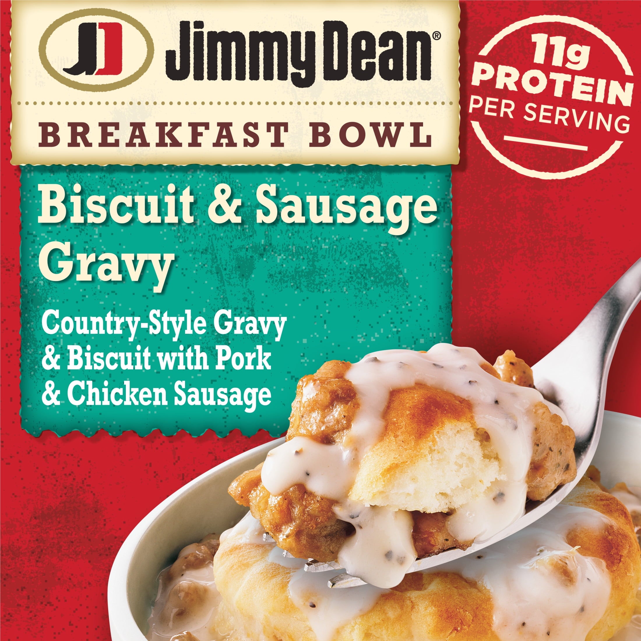 Jimmy Dean Biscuit & Sausage Gravy Breakfast Bowl Frozen 9 Oz