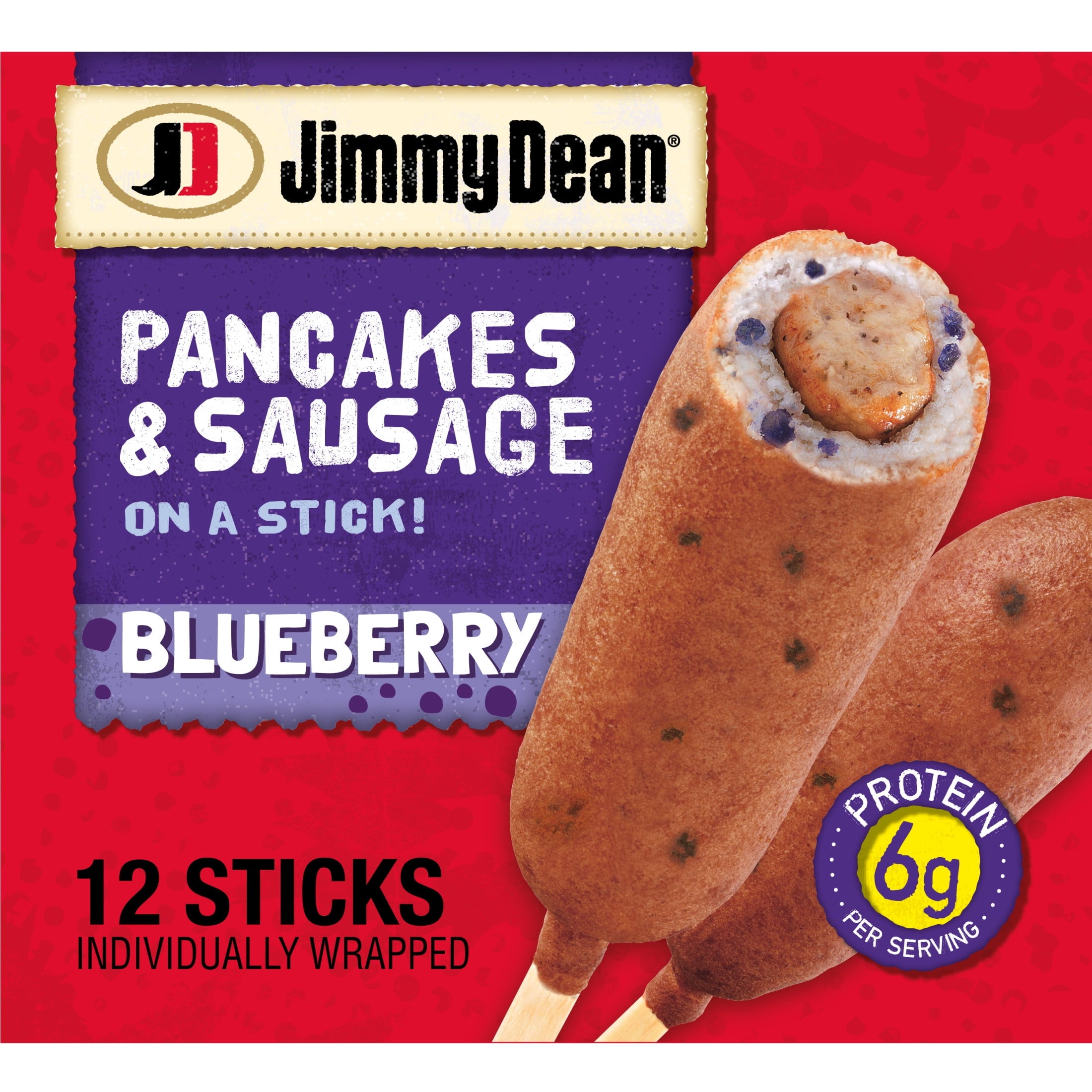 Jimmy Dean Blueberry Pancakes & Sausage On A Stick Frozen 30 Oz 12 Count