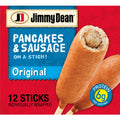 Jimmy Dean Original Pancakes & Sausage on a Stick Frozen 30 Oz 12 Count