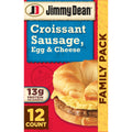 Jimmy Dean Sausage Egg & Cheese Croissant Frozen Sandwich 54 Oz 12 Count