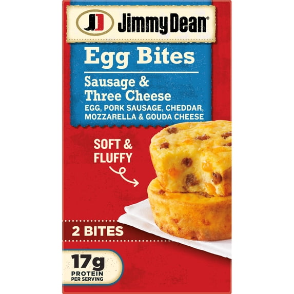 Jimmy Dean Sausage Three Cheese Egg Bites Frozen 4 Oz 2 Count