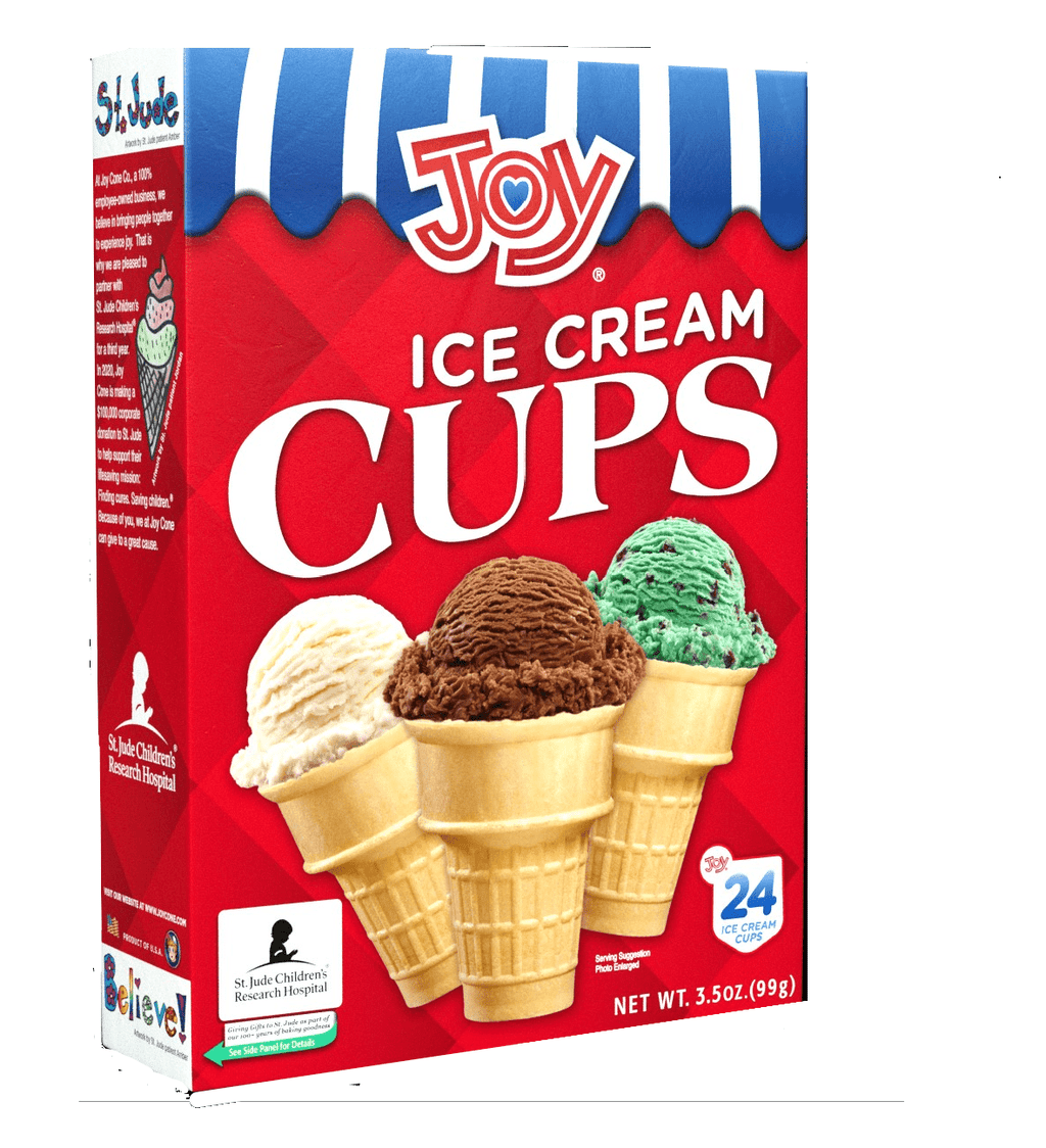 Joy Wafer Ice Cream Cups 3.5 Oz 24 Count