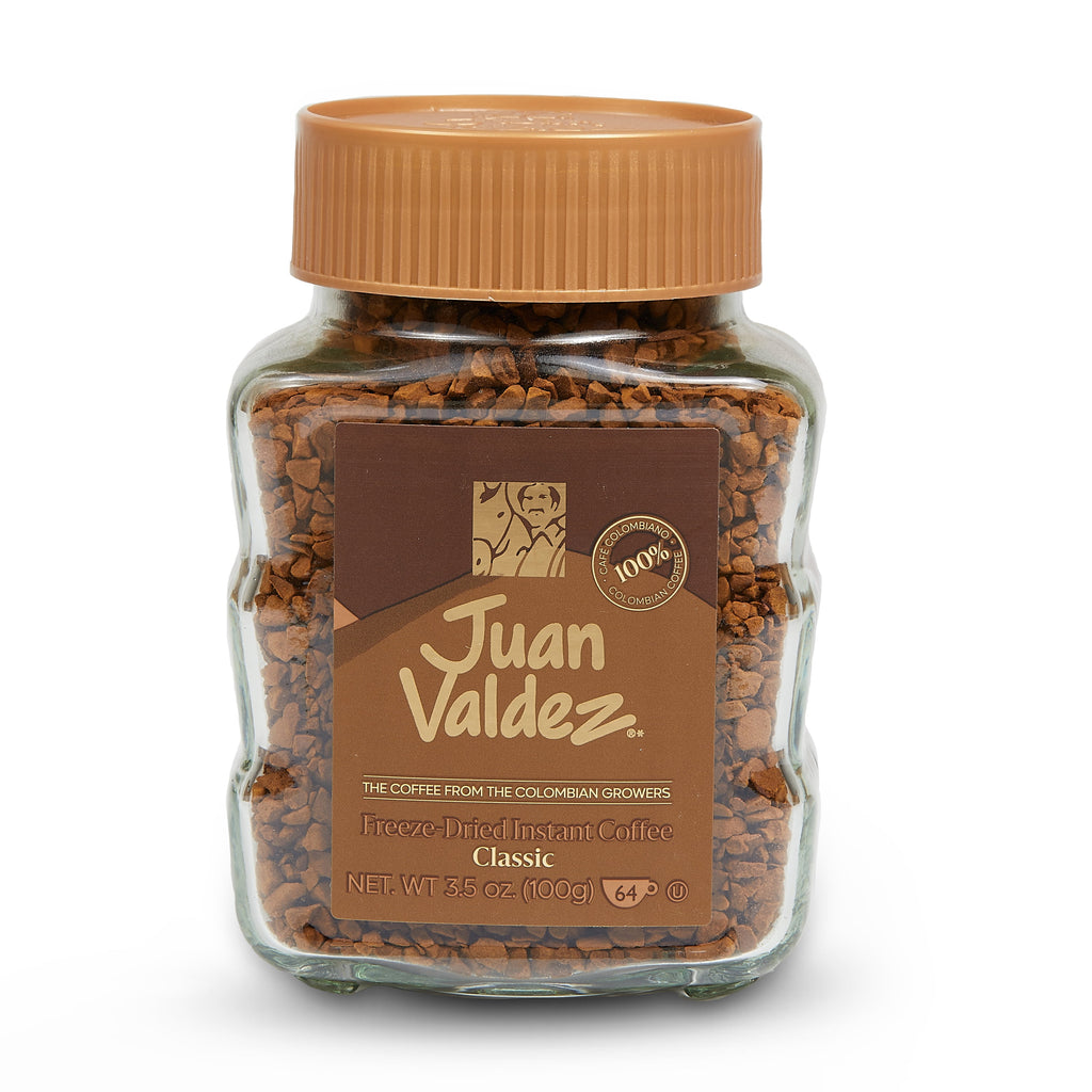 Juan Valdez Classic Naturally Caffeinated Medium Instant Coffee 3.35 oz Jar