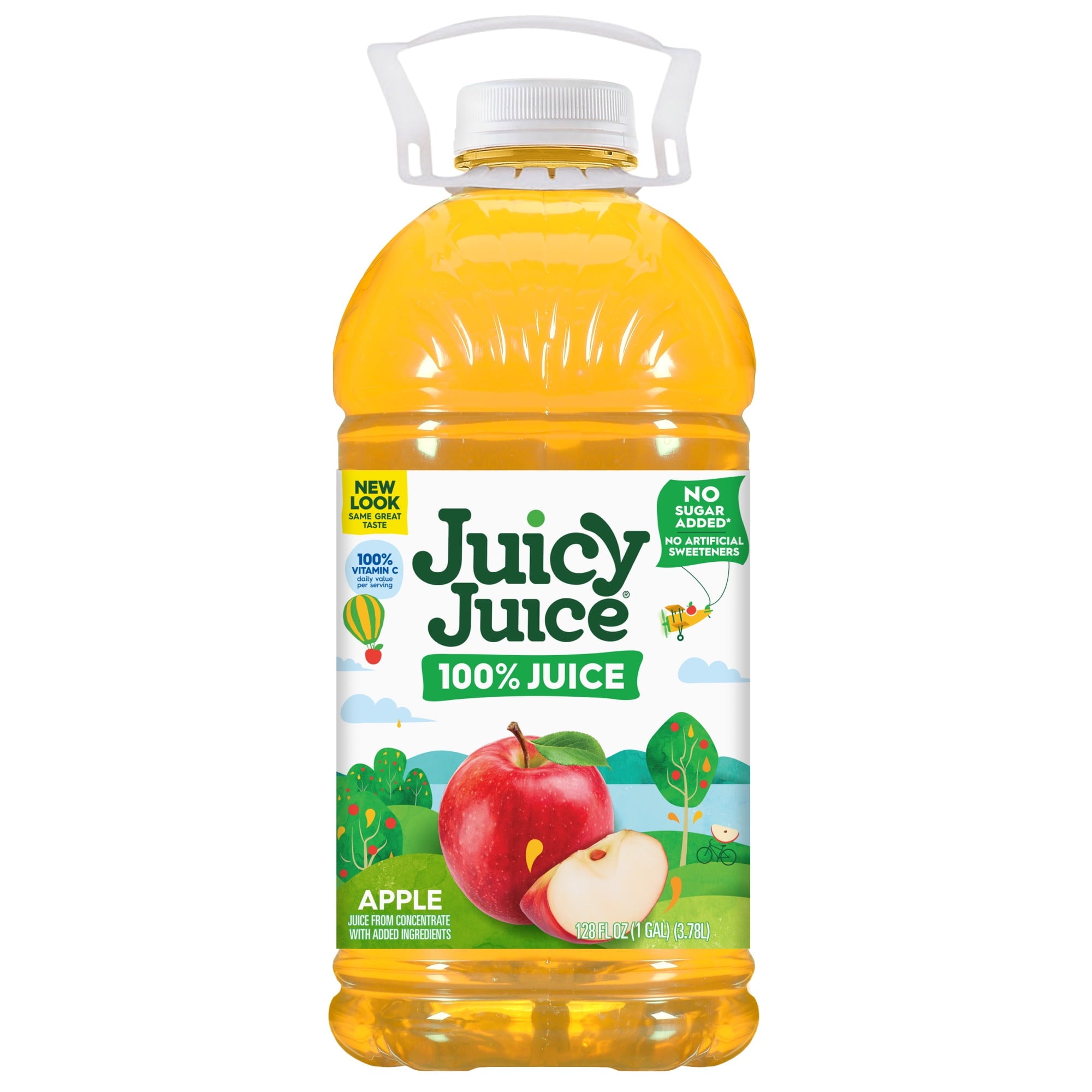 Juicy Juice 100% Apple Juice Pulp-Free 128 fl oz Bottle