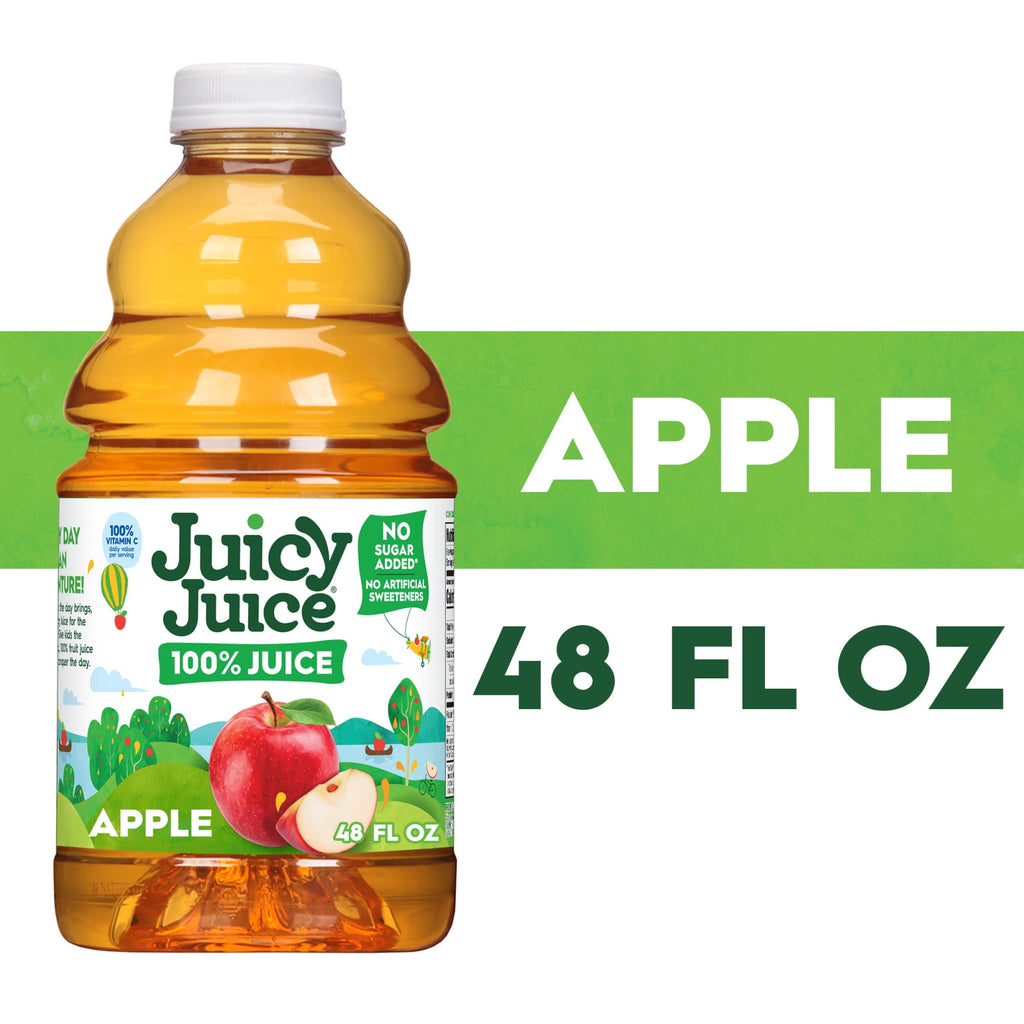 Juicy Juice 100% Apple Juice Pulp-Free 48 fl oz Bottle