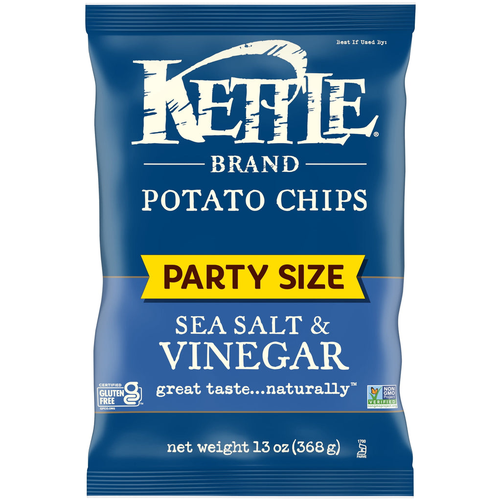 Sea Salt & Vinegar Kettle Chips Party Size 13 Oz Kettle Brand