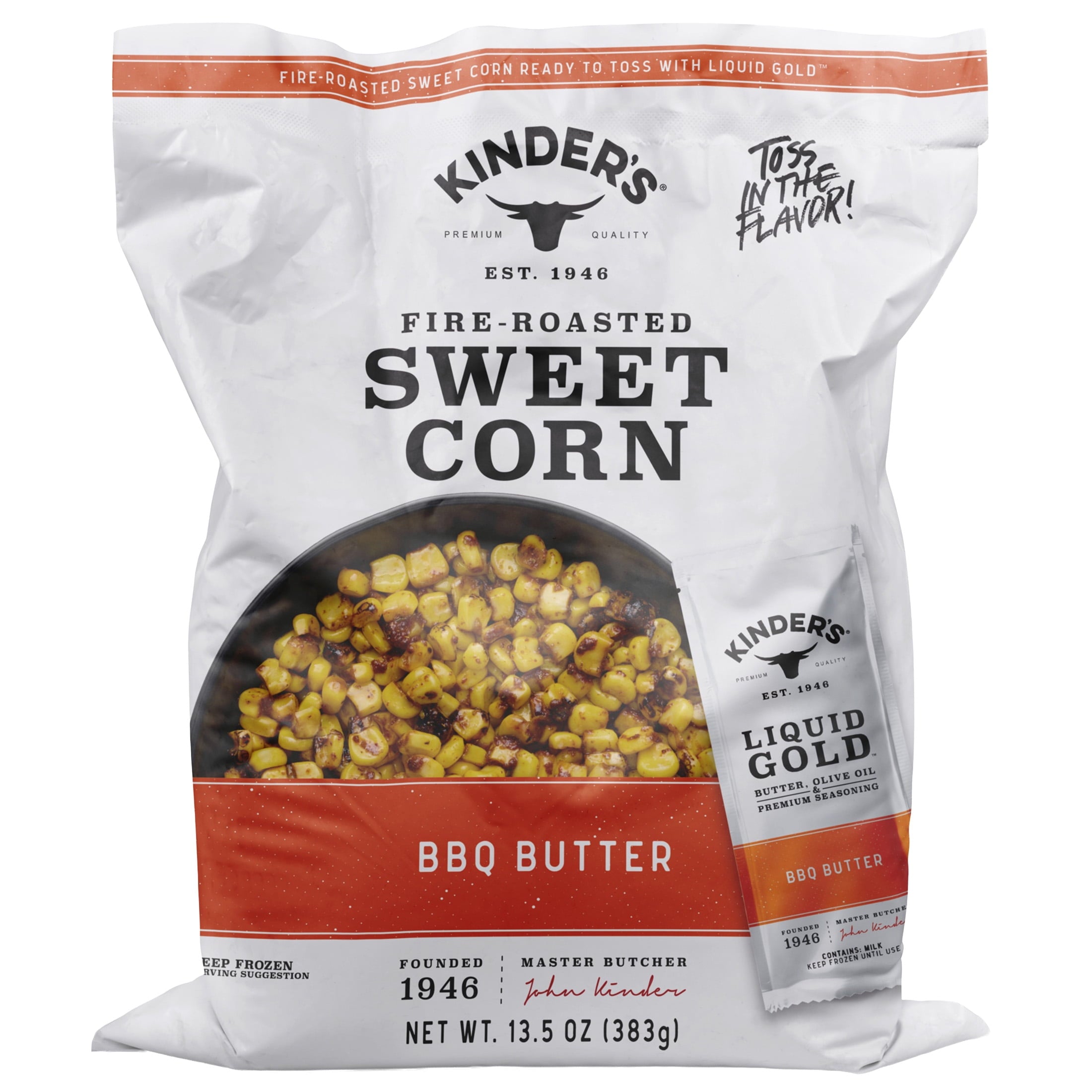 Kinder's BBQ Butter Fire-Roasted Sweet Corn Frozen 13.5 Oz