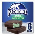 Klondike Mint Chocolate Chip Ice Cream Sandwiches 6 Count 24 Fl Oz