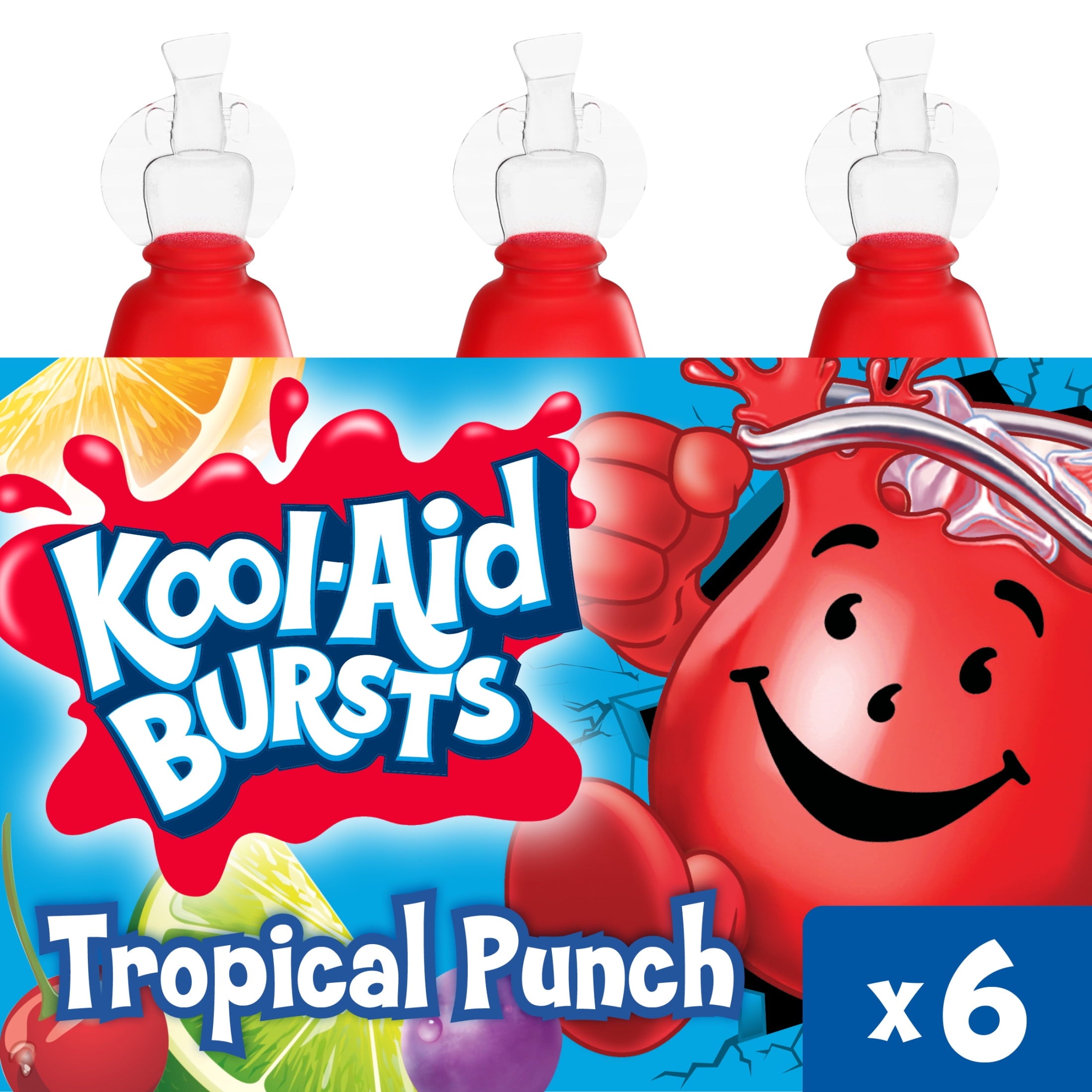 Kool-Aid Bursts Tropical Punch Soft Drink 6.75 fl oz 6 Pack