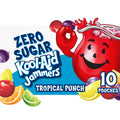 Kool-Aid Zero Sugar Jammers Tropical Punch Artificially Flavored Drink 10 Count 6 fl oz Pouches
