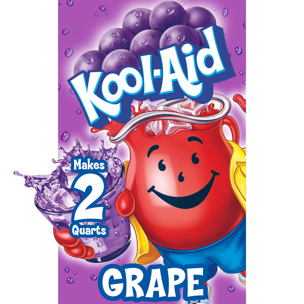 Kool-Aid Unsweetened Grape Powdered Drink Mix 0.14 oz Packet