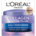 L'Oreal Paris Collagen Moisture Filler Face Cream Anti-Aging Moisturizer for Wrinkles 48HR Hydration 1.7 oz