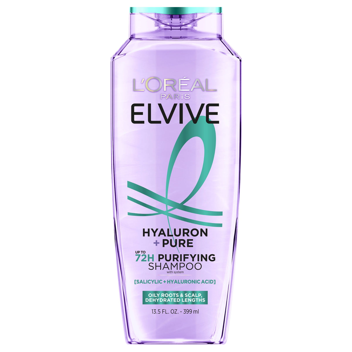 L'Oreal Paris Elvive Hyaluron Pure Moisturizing Shampoo for Oily Hair 13.5 fl oz