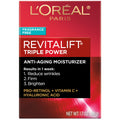 L'Oreal Paris Revitalift Triple Power Anti-Aging Face Moisturizer Fragrance Free Pro Retinol Hyaluronic Acid & Vitamin C 1.7 oz