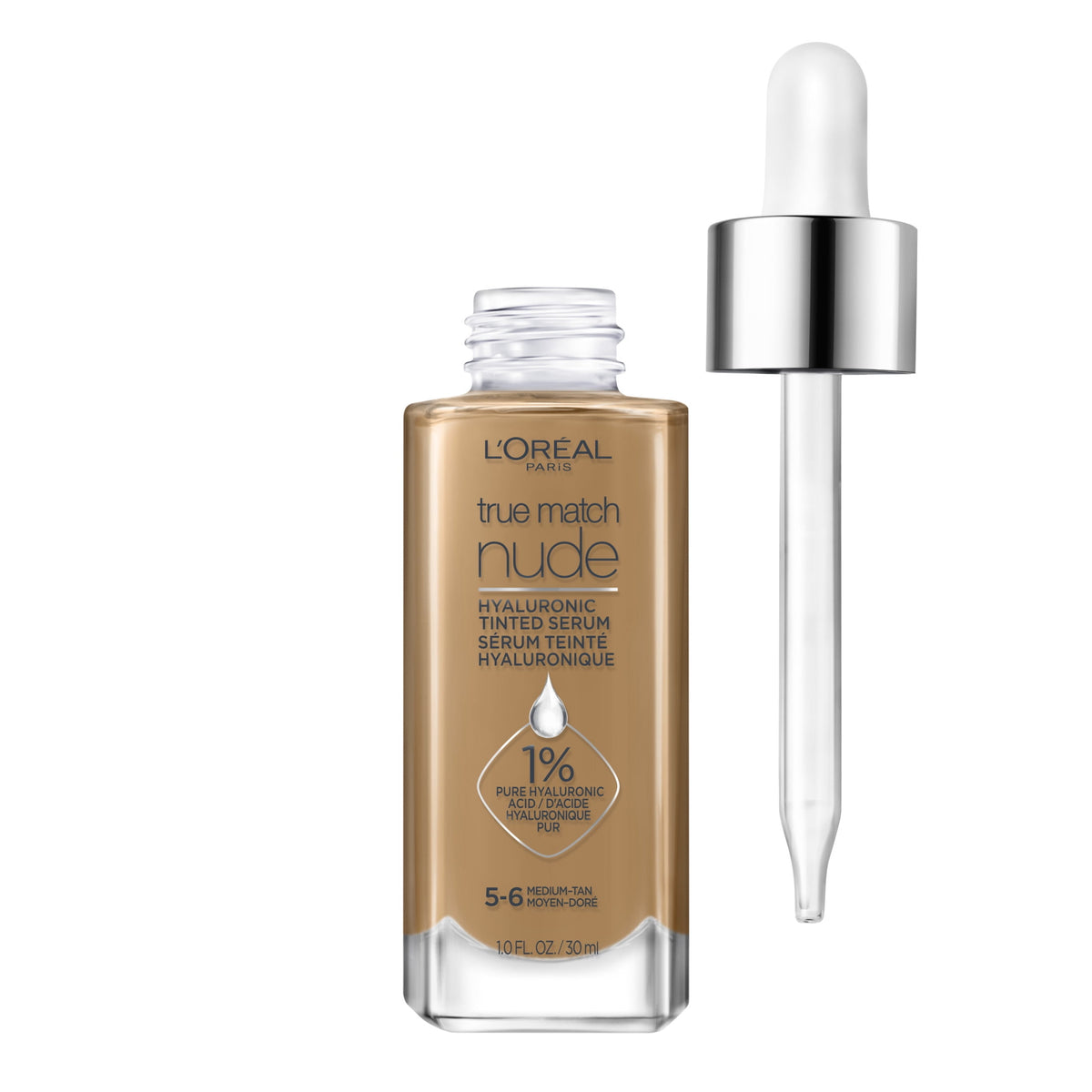L'Oreal Paris True Match Hyaluronic Tinted Serum Foundation Makeup 1 fl oz
