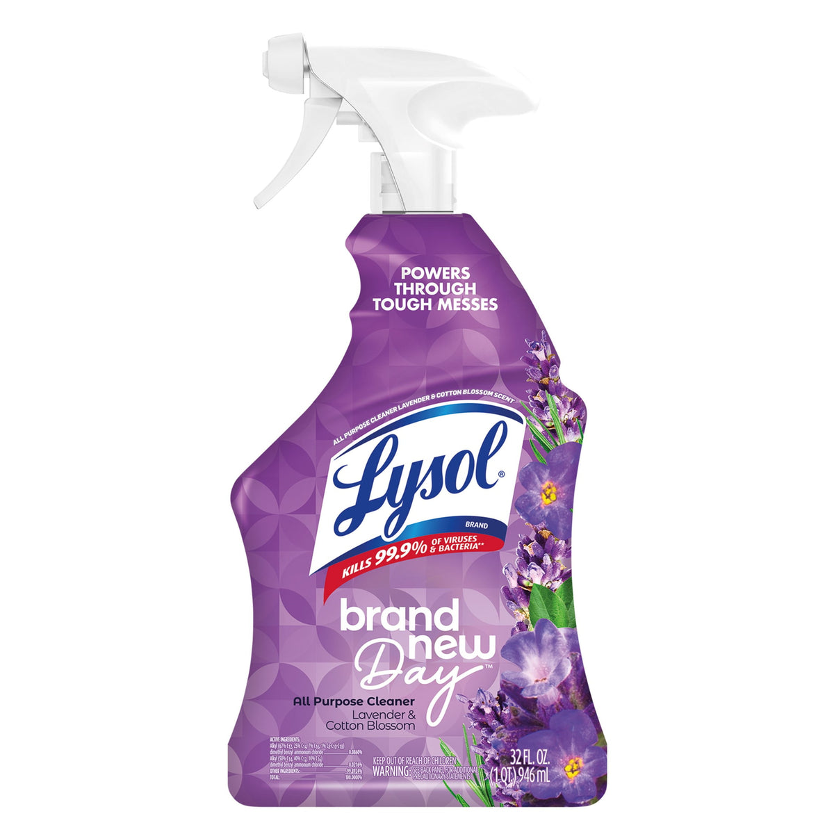 Lysol All-Purpose Cleaner Sanitizing Disinfecting Spray Lavender & Cotton Blossom 32 fl oz