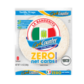 Carb Counter Zero Net Carbs Soft Taco Flour Tortillas 11.8 Oz 8 Count La Banderita