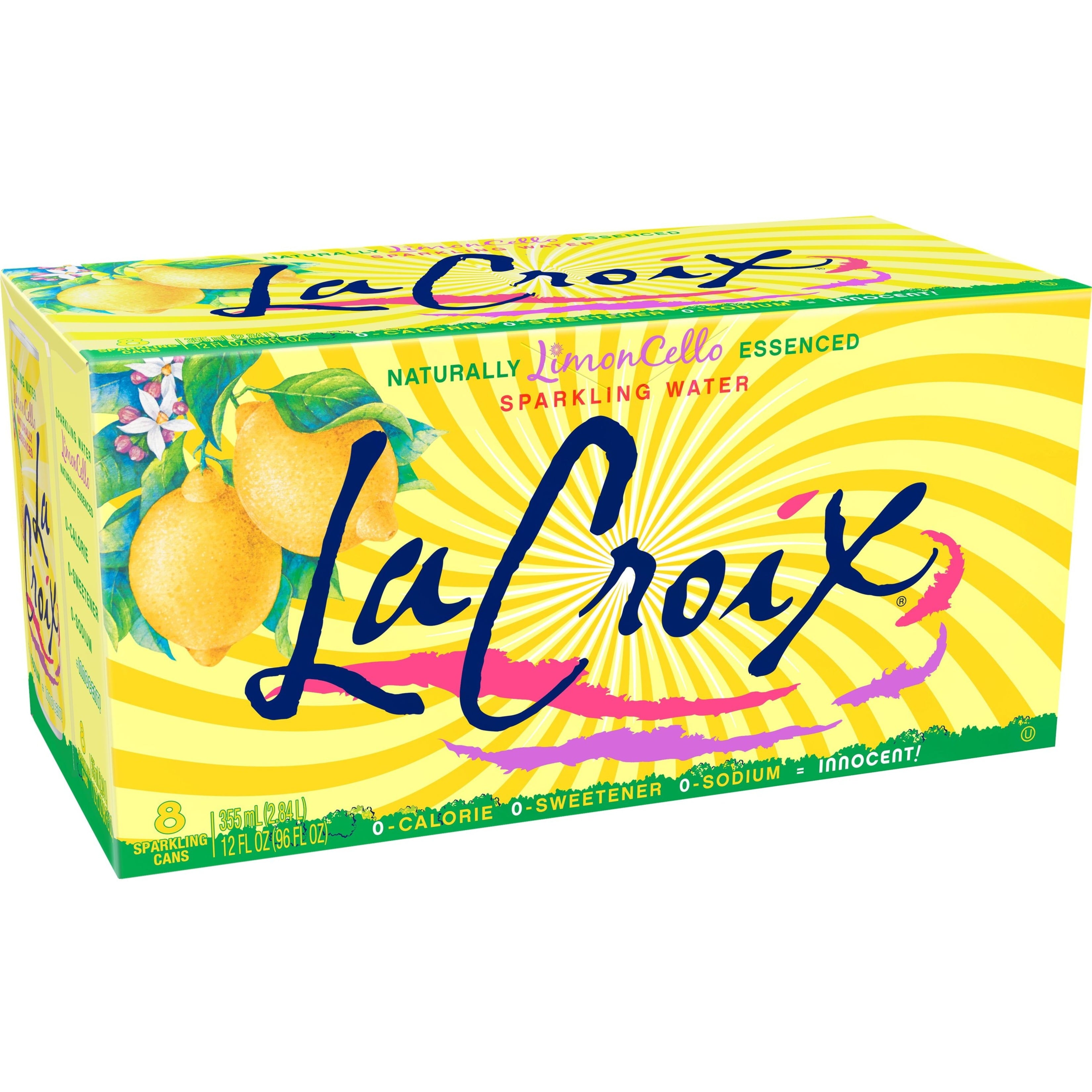 LaCroix LimonCello Sparkling Water 12 fl oz Cans 8 Pack