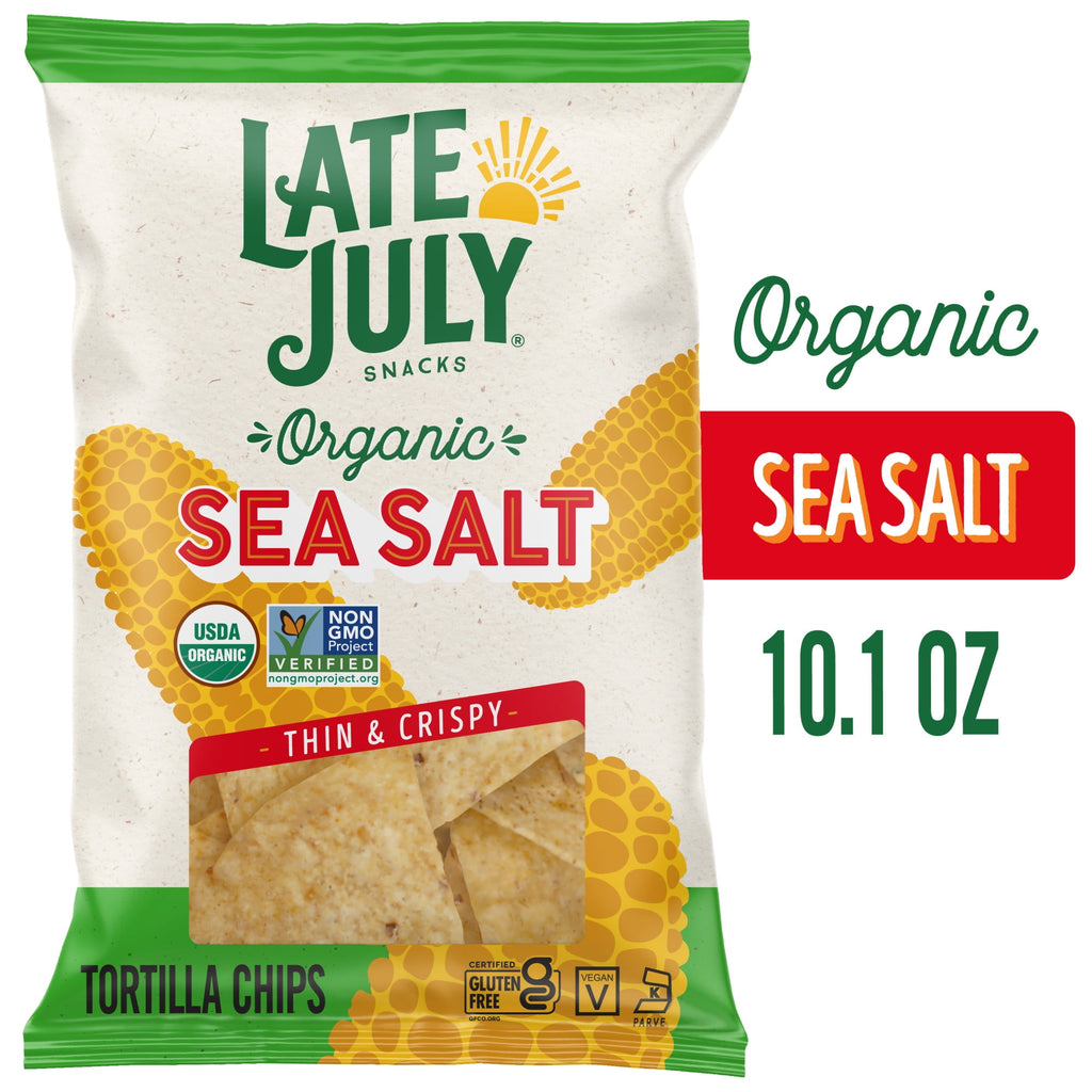 Sea Salt Organic Tortilla Chips 10.1 Oz Late July