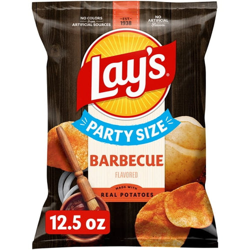 Barbecue Flavored Potato Chips Party Size 12.5 Oz 1 Count Lay's