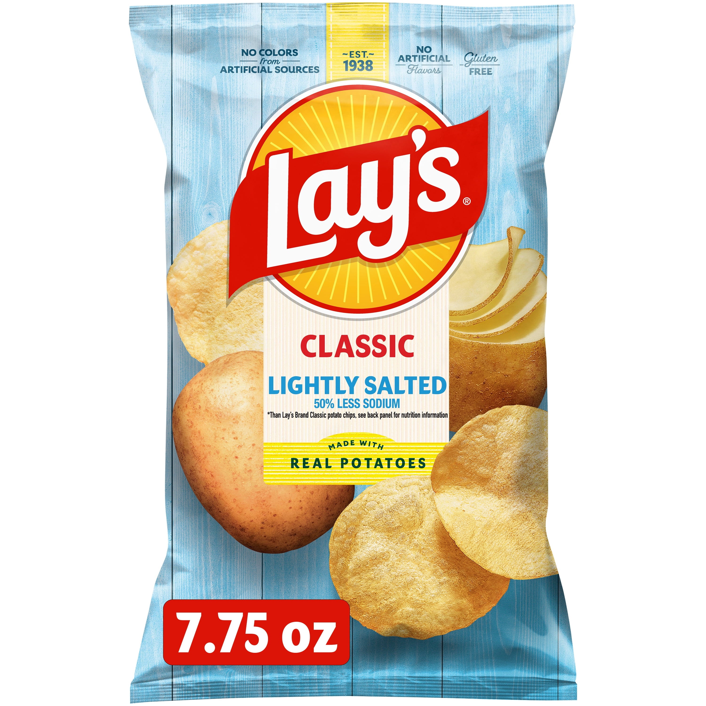 Lightly Salted Potato Chips 7.75 Oz Lay's